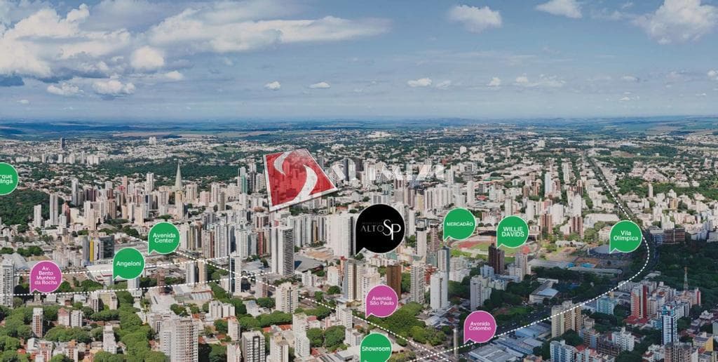 Apartamento à venda em Maringá, Zona 07, com 3 quartos, com 119 m², Residencial Alto Sp
